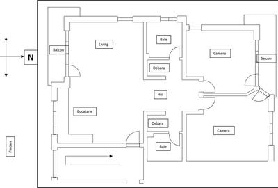 Apartament cu 3 camere în Mărăști - 1