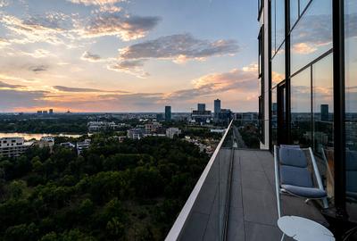 Penthouse cu 5 camere, mobilat în Barbu Văcărescu - 44