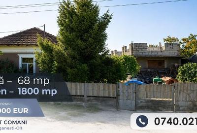 Casă individuală cu 3 camere cu Teren 1800 Mp în Central