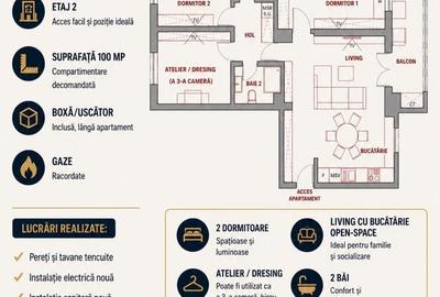 Apartament cu 4 camere decomandat în Central - 2