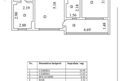Apartament cu 2 camere semidecomandat în Drumul Taberei - 1