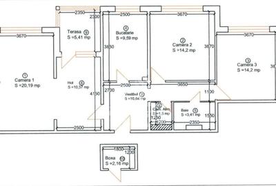 Apartament cu 3 camere decomandat în Take Ionescu