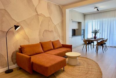 Apartament cu 2 camere semidecomandat, mobilat în Exterior Vest