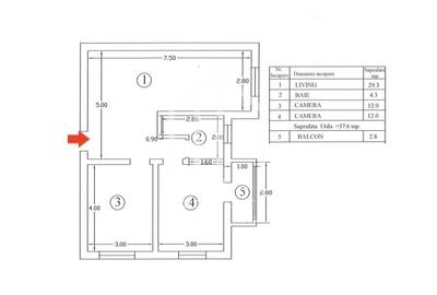 Apartament cu 3 camere, mobilat în Ștrand - 5