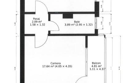 Apartament cu 2 camere în Micălaca - 1