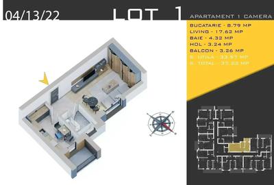 Apartament decomandat în Titan