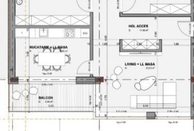 Apartament cu 3 camere semidecomandat în Faleza Nord - 2