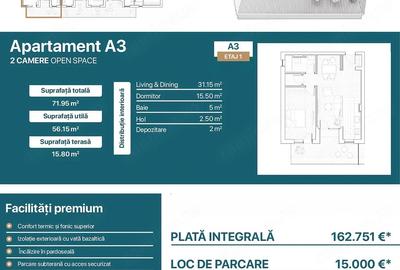 Apartament cu 2 camere semidecomandat în Torontalului - 1