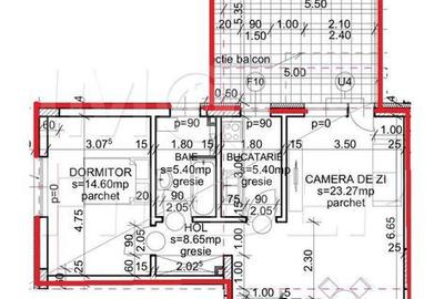 Apartament cu 2 camere, mobilat în Andrei Mureșanu - 3