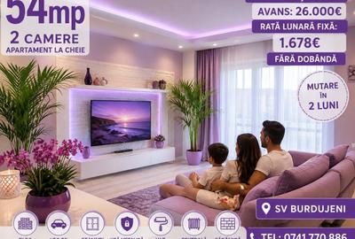 Apartament cu 2 camere în Burdujeni