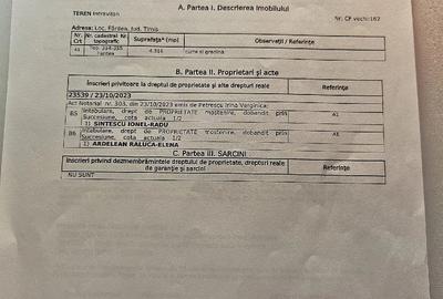 Teren de 4316 mp, în Fârdea