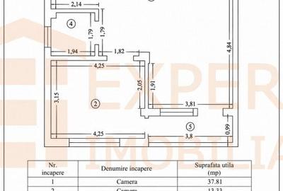 Apartament cu 2 camere în Central