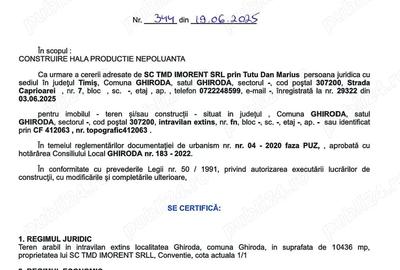 Teren de 10436 mp, în Ghiroda - 1