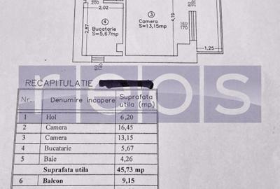 Apartament cu 2 camere decomandat în Bucureștii Noi - 13