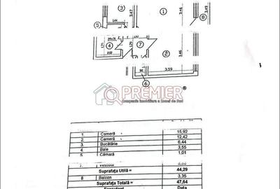 Apartament cu 2 camere decomandat în Central
