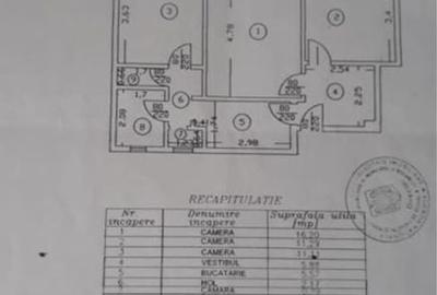 Apartament cu 3 camere semidecomandat în Ultracentral