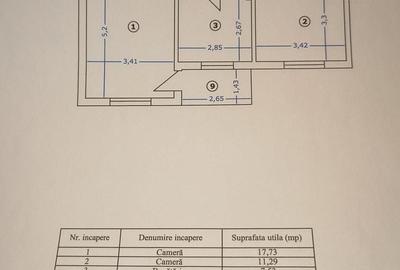 Apartament cu 2 camere decomandat în Rahova