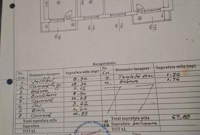 Apartament cu 3 camere decomandat în Tei - 20