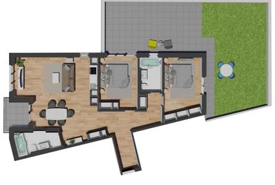 Apartament cu 3 camere semidecomandat în Florești - 12