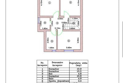 Duplex cu 4 camere cu Canalizare în Central - 32
