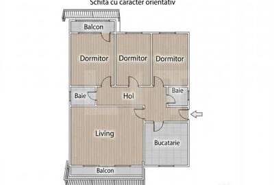 Apartament cu 4 camere decomandat în Central - 8