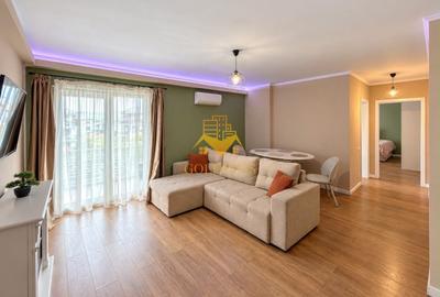 Apartament cu 2 camere semidecomandat, mobilat în Borhanci