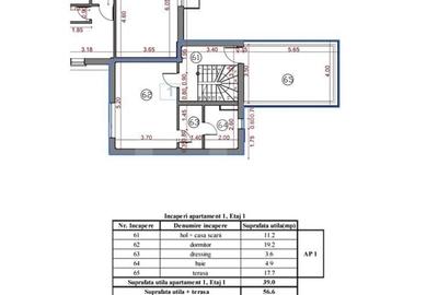 Apartament cu 3 camere în Lefaia - 1