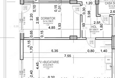 Apartament cu 3 camere semidecomandat în Cățelu - 2