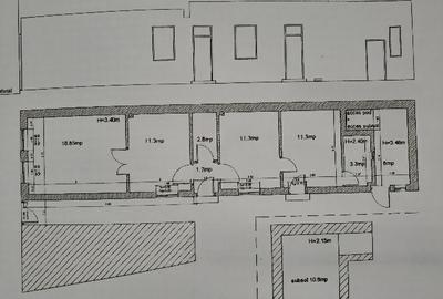 Apartament cu 3 camere nedecomandat în Central