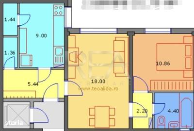 Apartament cu 2 camere semidecomandat în Drumul Taberei