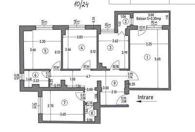 Apartament cu 4 camere decomandat în Ultracentral
