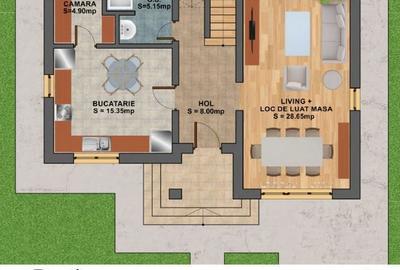 Casă cu 4 camere în Central - 5
