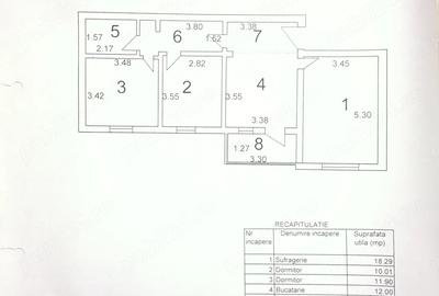 Apartament cu 3 camere decomandat în Exterior Vest