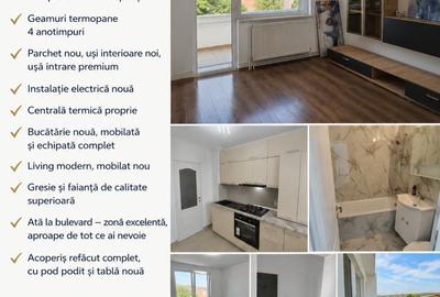 Apartament cu 2 camere semidecomandat în Micro 4 - 2