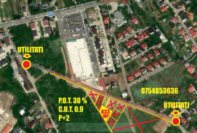 Teren Construcții intravilan de 833 mp, în Galata - 1