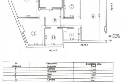 Apartament cu 4 camere decomandat în Palazu Mare