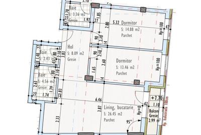 Apartament cu 3 camere în Someșeni - 1