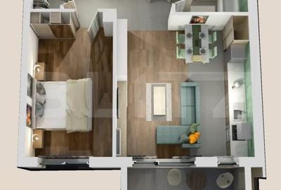 Apartament cu 2 camere semidecomandat în Mănăștur - 1
