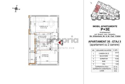 Apartament cu 2 camere decomandat în Tractorul - 3
