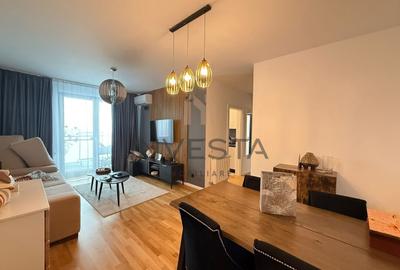 Apartament cu 2 camere semidecomandat, mobilat în Între Lacuri