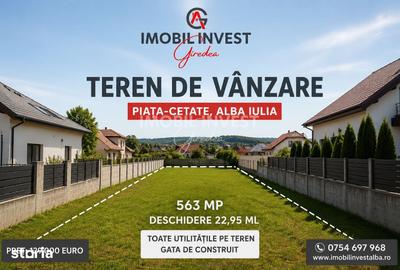 Teren de 563 mp, în Cetate
