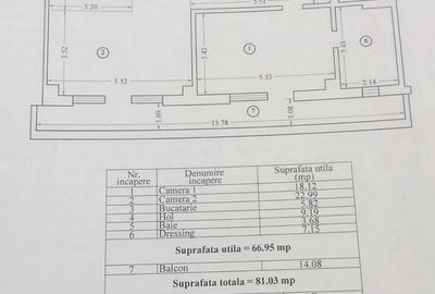 Apartament cu 2 camere în Nord - 13