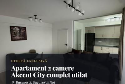 Apartament cu 2 camere decomandat, mobilat în Bucureștii Noi