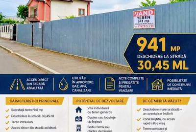 Teren de 941 mp, în Chercea - 4