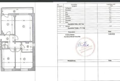 Apartament cu 3 camere în Central
