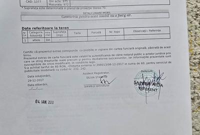 Teren de 975 mp, în Vadu - 2