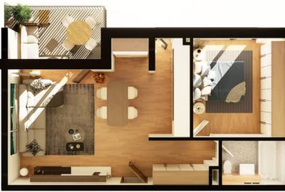 Apartament cu 2 camere decomandat în Între Lacuri