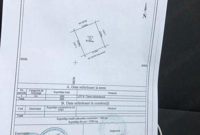 Teren de 280 mp, în Vidra