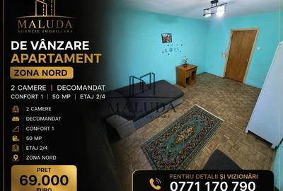 Apartament cu 2 camere decomandat, mobilat în Nord