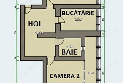 Apartament cu 2 camere decomandat în Burdujeni - 7